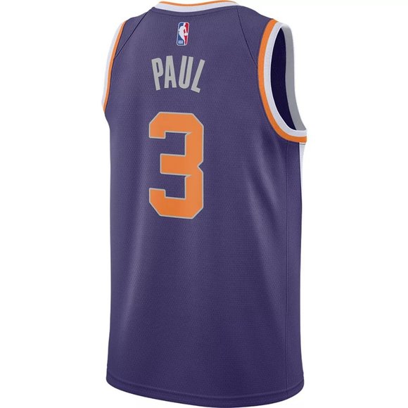 Nike Men’s Phoenix Suns Chris Paul #3 Purple Dri-FIT Icon 2020 Jersey cw3679 - Picture 5 of 10